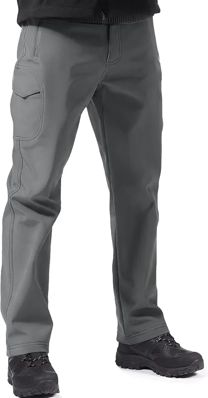 FREE SOLDIER Pantaloni da Lavoro Uomo Pantaloni Sci Termici Pantaloni Trekking Impermeabile Invernali Pantaloni da Caccia Militari Tattici Pantaloni da Neve Softshell Foderati in Pile — Abbigliamento riscaldato
