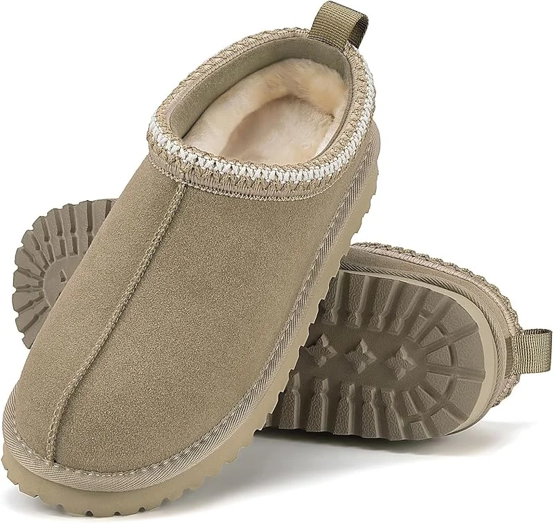 Mishansha Pantofole Donna Invernali Ciabatte Pelose Casa Taglie 36-42 — Abbigliamento riscaldato