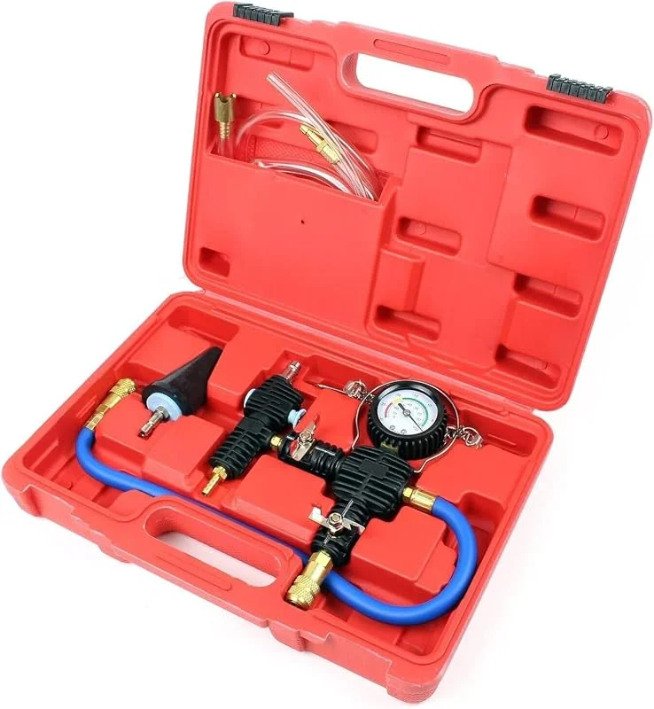 Kit di strumenti di spurgo e riempimento del vuoto, sistema di raffreddamento del radiatore dell'auto Kit di strumenti di spurgo e riempimento del liquido di raffreddamento del radiatore dell'acqua — Riscaldamento