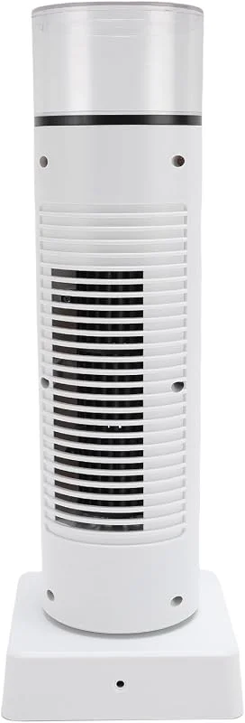 Ventilatore a torre, ventilatore portatile senza pale 4-in-1 con telecomando, 6 velocità regolabili, oscillazione a 110°, umidificatore USB, luce notturna a 7 colori e bassa rumorosi