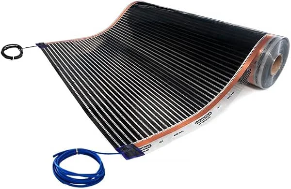 Film riscaldante a infrarossi CALORIQUE NEO – Riscaldamento elettrico a pavimento, larghezza 100 cm, 150W, m², lunghezza 1, 5 m – Film pre-cablato pronto per l’installazione – basso consumo energetico