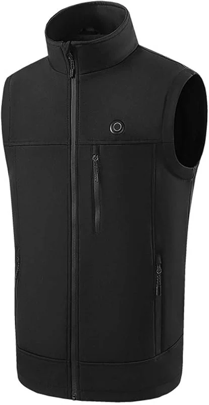 Gilet Riscaldato Uomo - Canotta Riscaldante da Uomo Regolabile 9 Zone Riscaldatori Termostatica Elettrica Gilet Termico Senza Maniche Taglie Forti Top Casual Cappotti E Giacche per Autunno E Inverno — Abbigliamento riscaldato