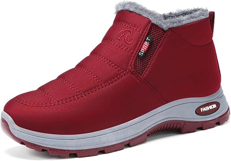 Stivali Invernali Donna con Soffice Sole e Pelliccia Interna, Stivaletti Antiscivolo per Anziani, Stivali Riscaldate, 36-42 — Abbigliamento riscaldato