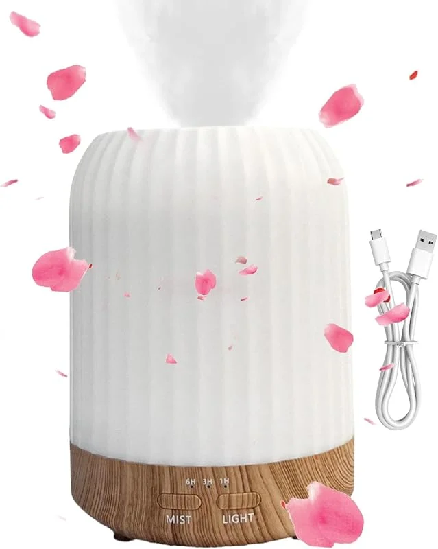 Diffusore Umidificatore 3 Livelli di Luminosità Fragranza Luce Notturna Con — Casa e cucina