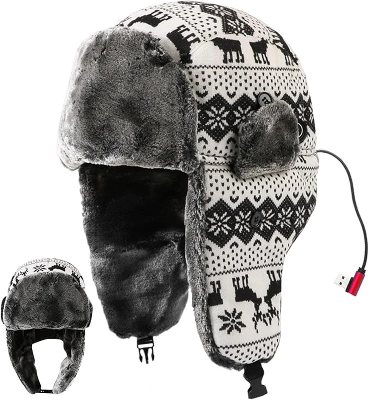 Generico Berretto Riscaldato Ushanka Resistente al con Presa E Paraorecchie — Abbigliamento riscaldato