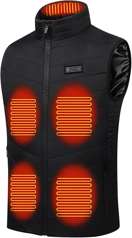 HEONSATI Giubbotti Di Riscaldamento Per Uomo E Donna Giacche Moto Senza Maniche Slim Fit Giacchetto Uomo Donna Smanicato Lavabile Giubotto Lavoro Senza Cappuccio Donna Uomo Giubotti Caldo Curvy — Abbigliamento riscaldato