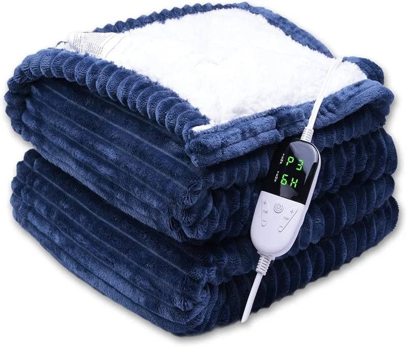 ITSHINY Coperta Riscaldante Elettrica 180x135 cm con Controllo Digitale — Riscaldamento