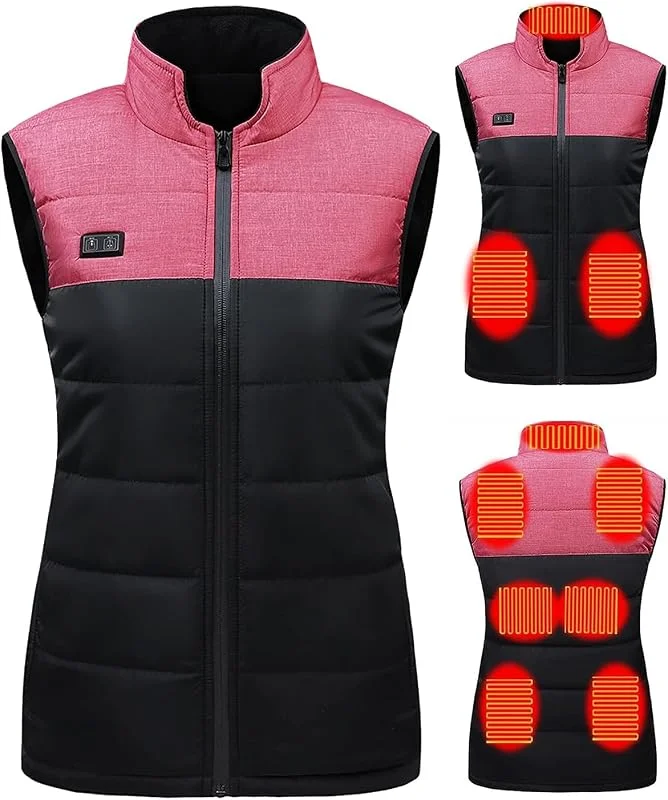 Gilet riscaldante per uomo e donna ricarica USB, scaldabagno elettrico, giacca riscaldata, cappotto aderente con 9 zone di riscaldamento per abbigliamento da lavoro all'aperto — Abbigliamento riscaldato