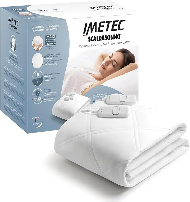 Imetec Scaldasonno Adapto Advanced – Scaldaletto matrimoniale 195x165 — Riscaldamento