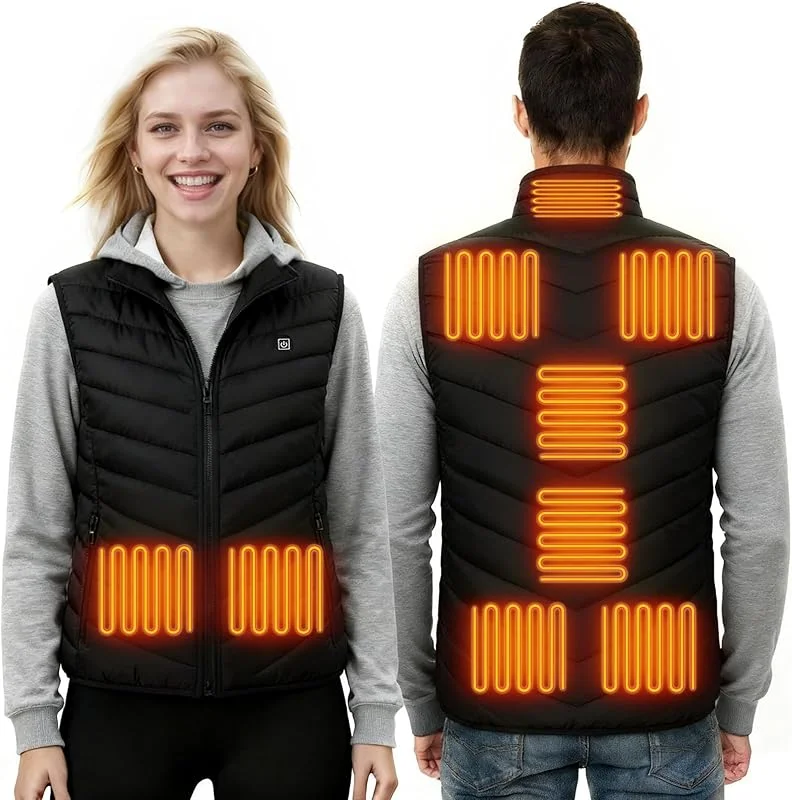 Gilet Riscaldabile per Uomo e Donna, Gilet Riscaldato USB, Vestito Elettrici Riscaldati — Abbigliamento riscaldato