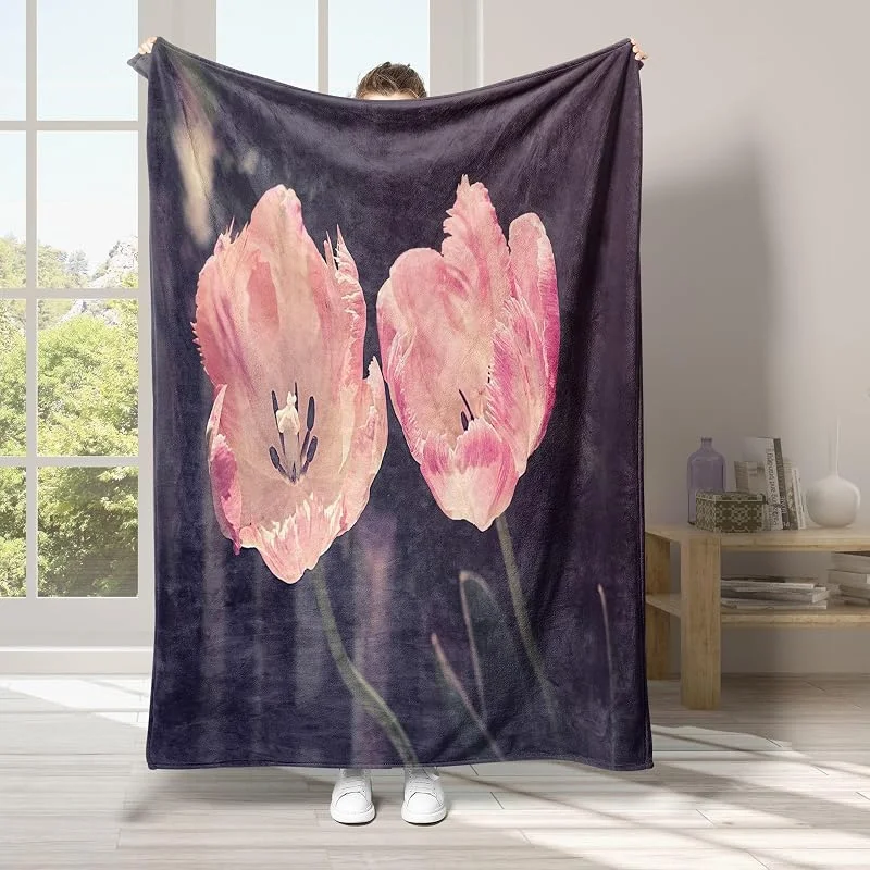 Stami Coperta di Flanella 220x240cm, Nero Blanket Morbido Caldo e Confortevole, Modello di Copert con Stampa 3D, Adatto a Tutte le Stagioni — Riscaldamento