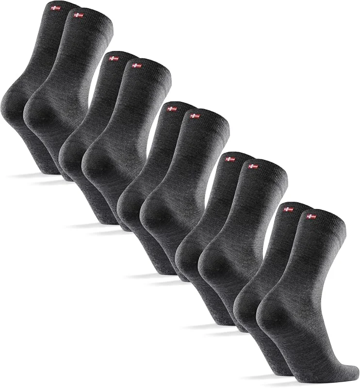 DANISH ENDURANCE Calze Trekking Lana Merino, Anti-Vesciche, 3 & 5 Paia — Abbigliamento riscaldato