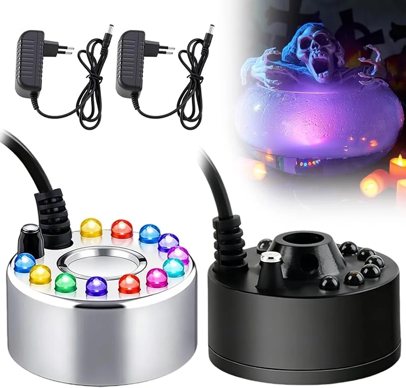 Nebulizzatore ad ultrasuoni, Mist Maker, Nebulizzatore per Halloween, Nebulizzatore per Stagno, Fontana d'Acqua Stagno Nebbia, per Fontana Stagno Serbatoio di Pesci roccioso — Umidificatore
