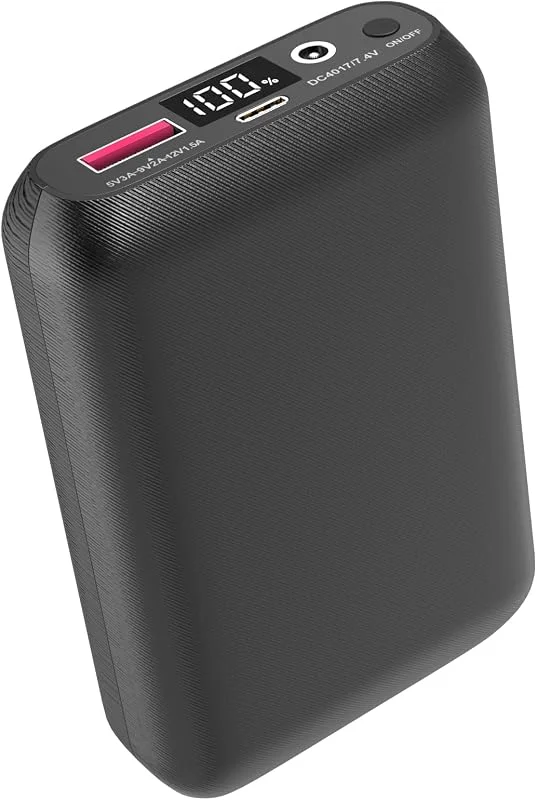 16000mAh Batteria per Gilet Riscaldato-Ricarica Rapida Power Bank con Display a LED e Uscita CC7, 4V per Giacche, Felpe e Pantaloni Riscaldati, Compatibile con iPhone, iPad, Samsung. — Abbigliamento riscaldato