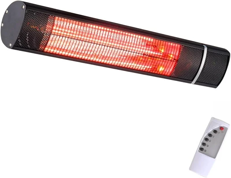 Stufa Montabile a Parete IPX4 Alluminio Riscaldamento Rapido Oro Rosa