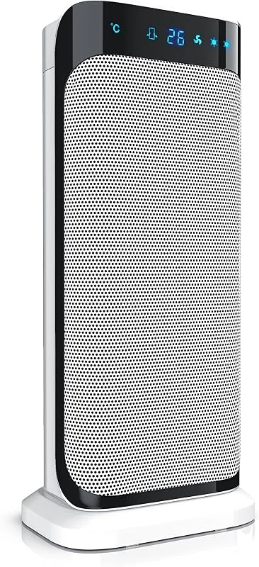 Brandson - Termoventilatore con Telecomando - Termoventilatore in Ceramica Bagno a Risparmio energetico, Silenzioso - Riscaldamento rapido con Funzione di Oscillazione - 2 Livelli di Riscaldamento