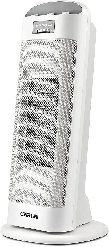 G3 Ferrari G60023 Termoventilatore Ceramico a Torretta, 2000 W, 2 Potenze, Bianco — Riscaldamento