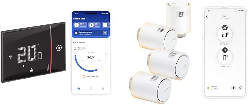 BTICINO SXG8002 Termostato WiFi Smarther2and 4 Netatmo Valvola Termostatica WiFi — Riscaldamento
