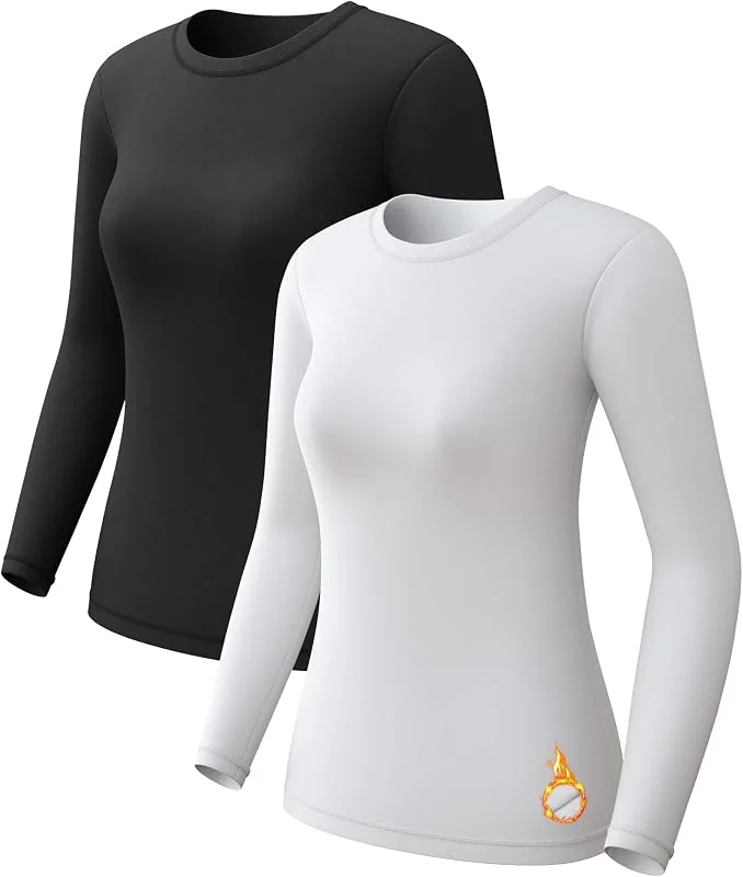 CL convallaria Intimo Termico Donna, Intimo Funzionale, termoattivo e Traspirante, Interno in Pile, Intimo Sci, Intimo Termico Morbido — Abbigliamento riscaldato