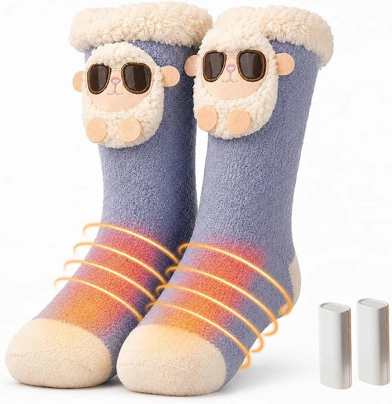 Calze Riscaldate a Batteria, Calze Riscaldanti, 3 Temperature — Abbigliamento riscaldato