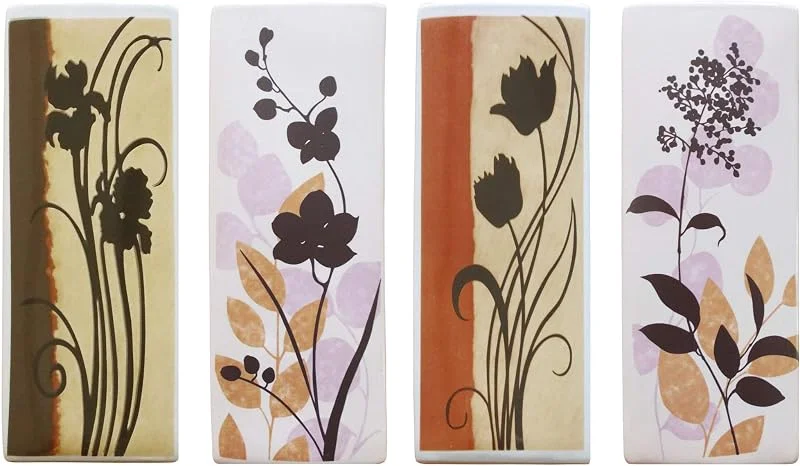 Ikebana Set di 4 umidificatori in ceramica da appendere al termosifone, evaporatori ad acqua a1662 — Umidificatore
