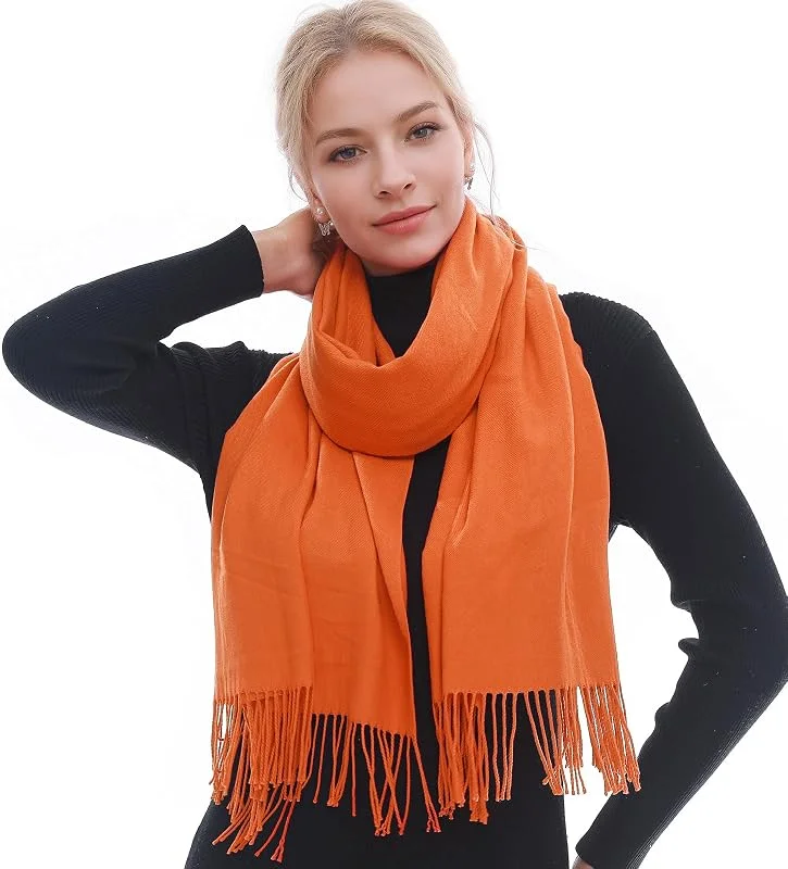 RIIQIICHY Sciarpa Donna Invernale Pashmina Scialle Caldo Stola Regalo Donna Sciarpone Inverno — Abbigliamento riscaldato