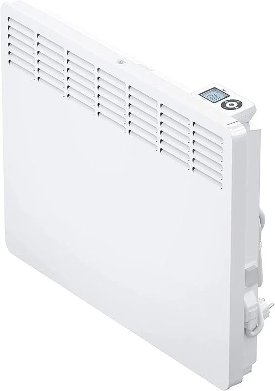 AEG casa Technik 236534 parete Termoconvettore WKL 1505 per circa 15 m², Riscaldamento 1500 W, 5 – 30 gradi C, da appendere a parete, Display LCD, Timer settimanale, Metallo, colore: bianco