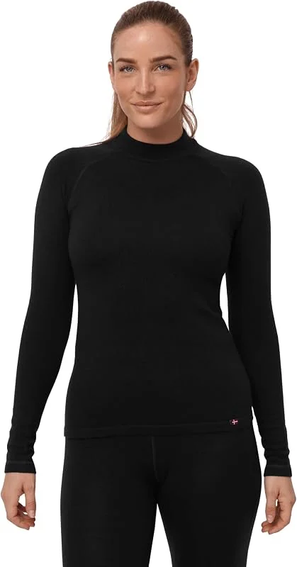 DANISH ENDURANCE Maglia Termica Donna in Lana Merino, Freddo Estremo — Abbigliamento riscaldato
