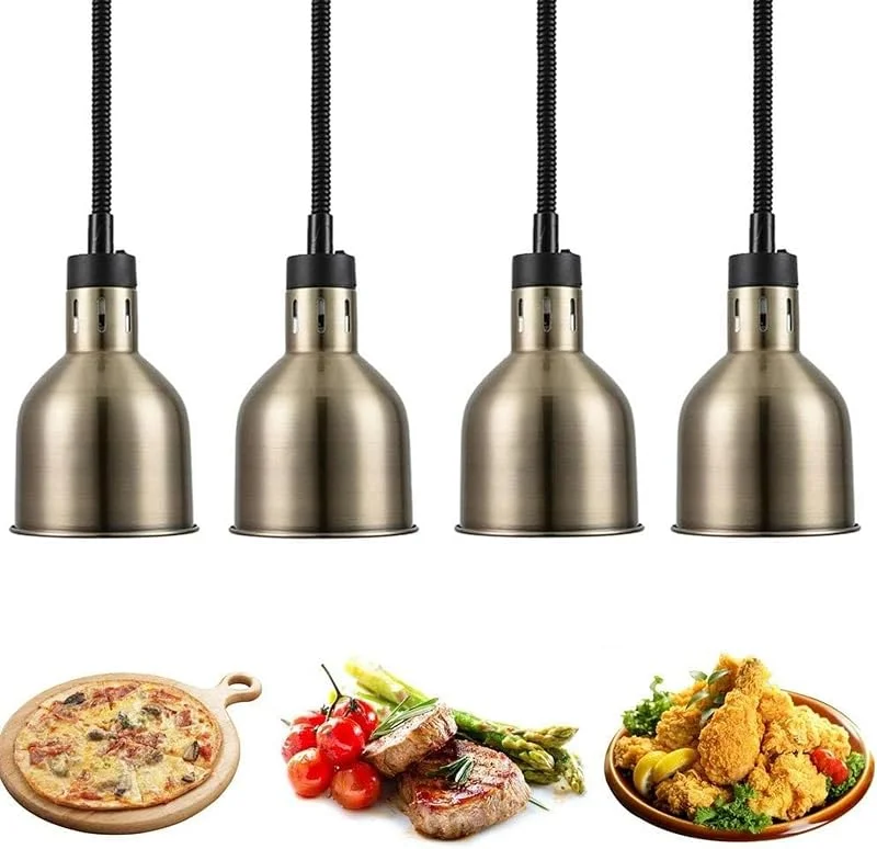 Commerciale Lampada per Scaldavivande, Lampade Infrarossi Riscaldamento per Alimentare, Mantieni Il Sapore del Cibo, Ottimo per Grandi Famiglie e Feste, 250W(con Lampadina) 3pack！