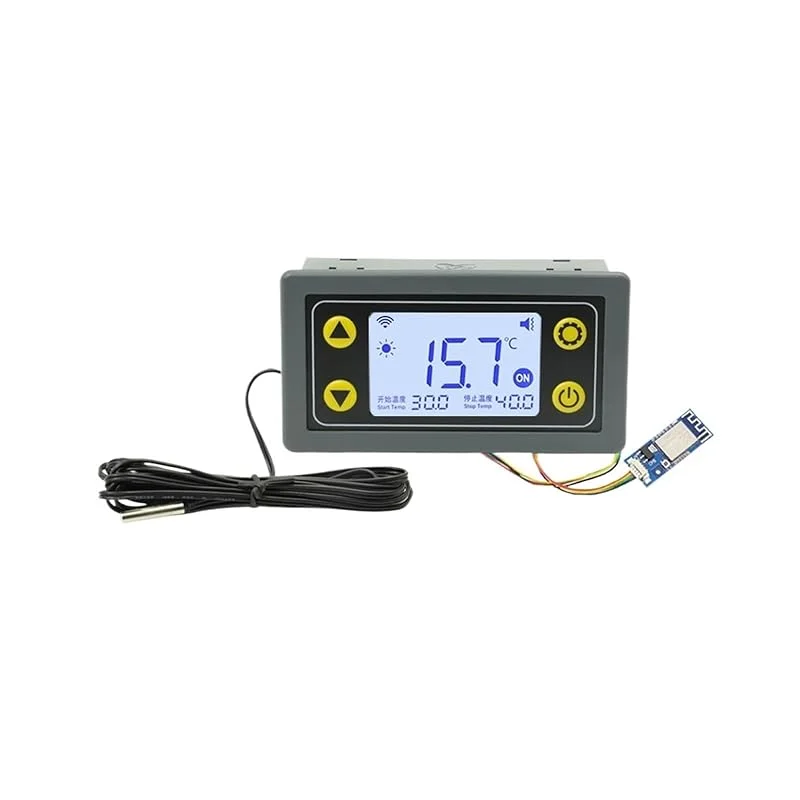 C110-220V 10A, 30A Termostato WIFI Regolatore di temperatura Termostato con display digitale(Black) — Riscaldamento