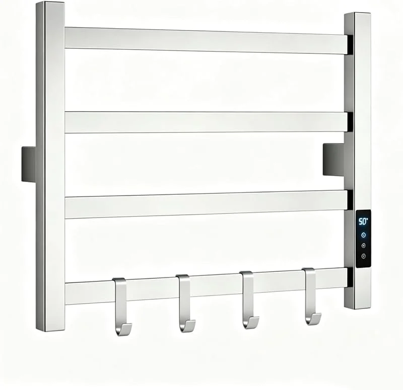 Scaldasalviette Elettrico Bagno WiFi Smart, 43x50cm — Riscaldamento