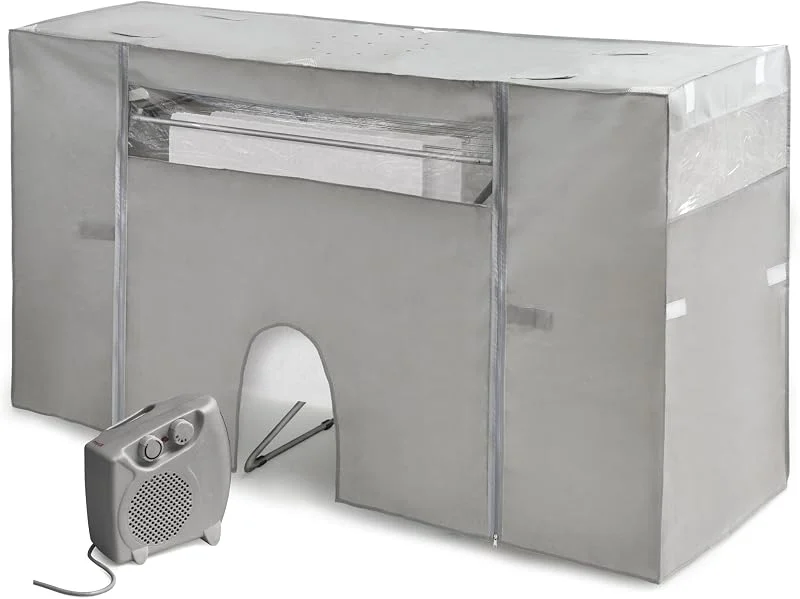 Rayen - Tela Coperchio stendibiancheria con riscaldamento, Stendibiancheria ad asciugatura rapida (1 ora), Estensibile 105-180 x 56 x 106 cm, 1 unità