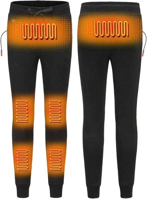 Pantaloni Riscaldati Elettrici USB Pantaloni Riscaldanti Elettrici Pantaloni Riscaldanti Termici Lavabili Pantaloni Riscaldati Isolati Leggings A Vita Alta Pantaloni Caldi Inver, 2XL — Abbigliamento riscaldato