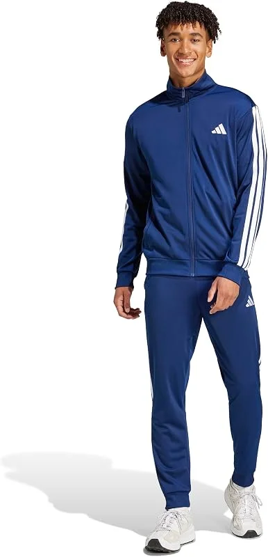 adidas Uomo SPORTSWEAR BASIC 3 STRIPES TRICOT TRACKSUIT — Abbigliamento riscaldato