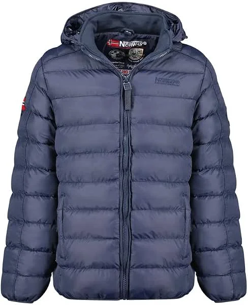Geographical Norway Bombe Men - Giacca Uomo Imbottita Calda Autunno-Invernale - Cappotto Caldo - Giacche Antivento A Maniche Lunghe e Tasche - Abito Ideale Per Uomini — Abbigliamento riscaldato